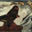 Gaston SUISSE (1896-1988) - Aigles dans un paysage de montagne.